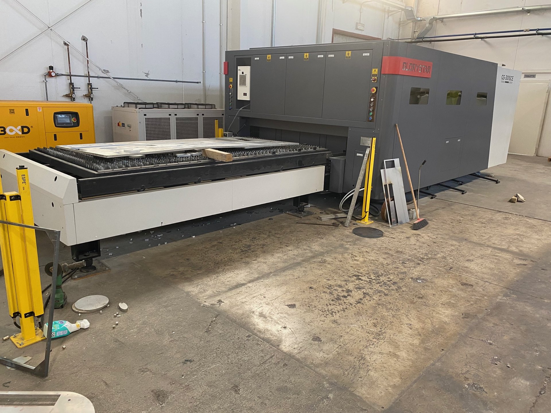 Impianto taglio laser fibra 30 kW per lavorazioni industriali a Trento